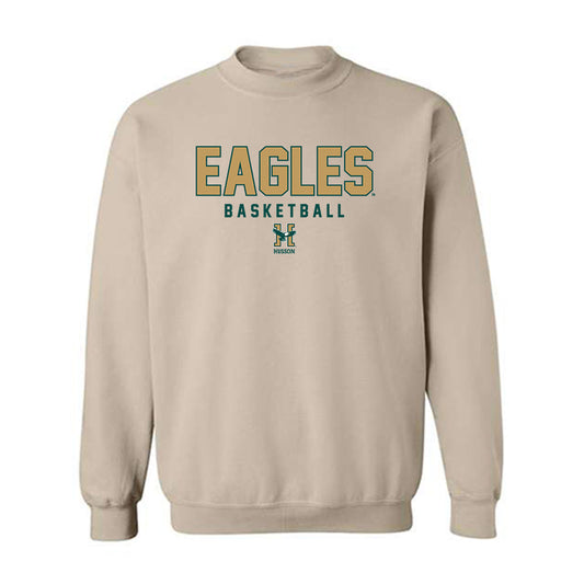 Husson - NCAA Men's Basketball : Jeremiah Grissom - Crewneck Sweatshirt-0