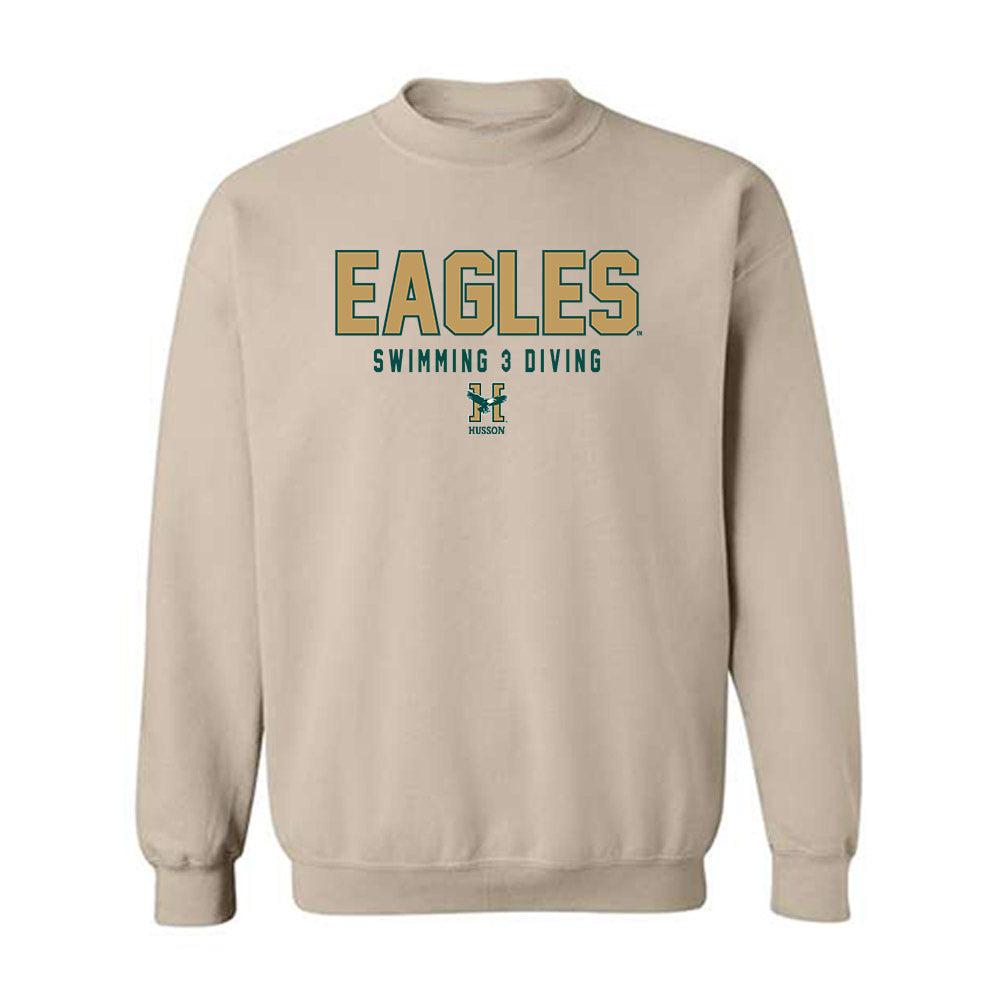 Husson - NCAA Women's Swimming & Diving : Logan Williams - Crewneck Sweatshirt-0