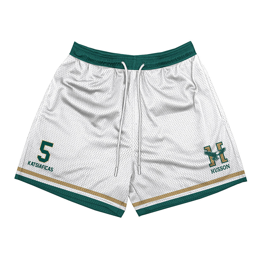 Husson - NCAA Men's Basketball : Charlie Katsiaficas - Shorts-0