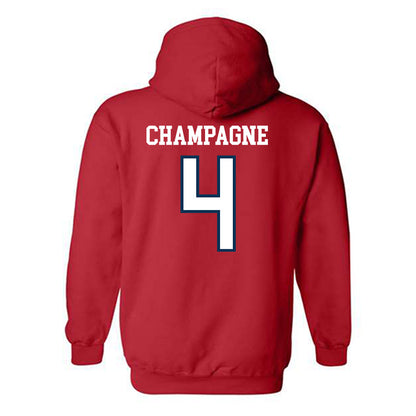 Saginaw Valley - NCAA Men's Basketball : Jake Champagne - Hooded Sweatshirt-1