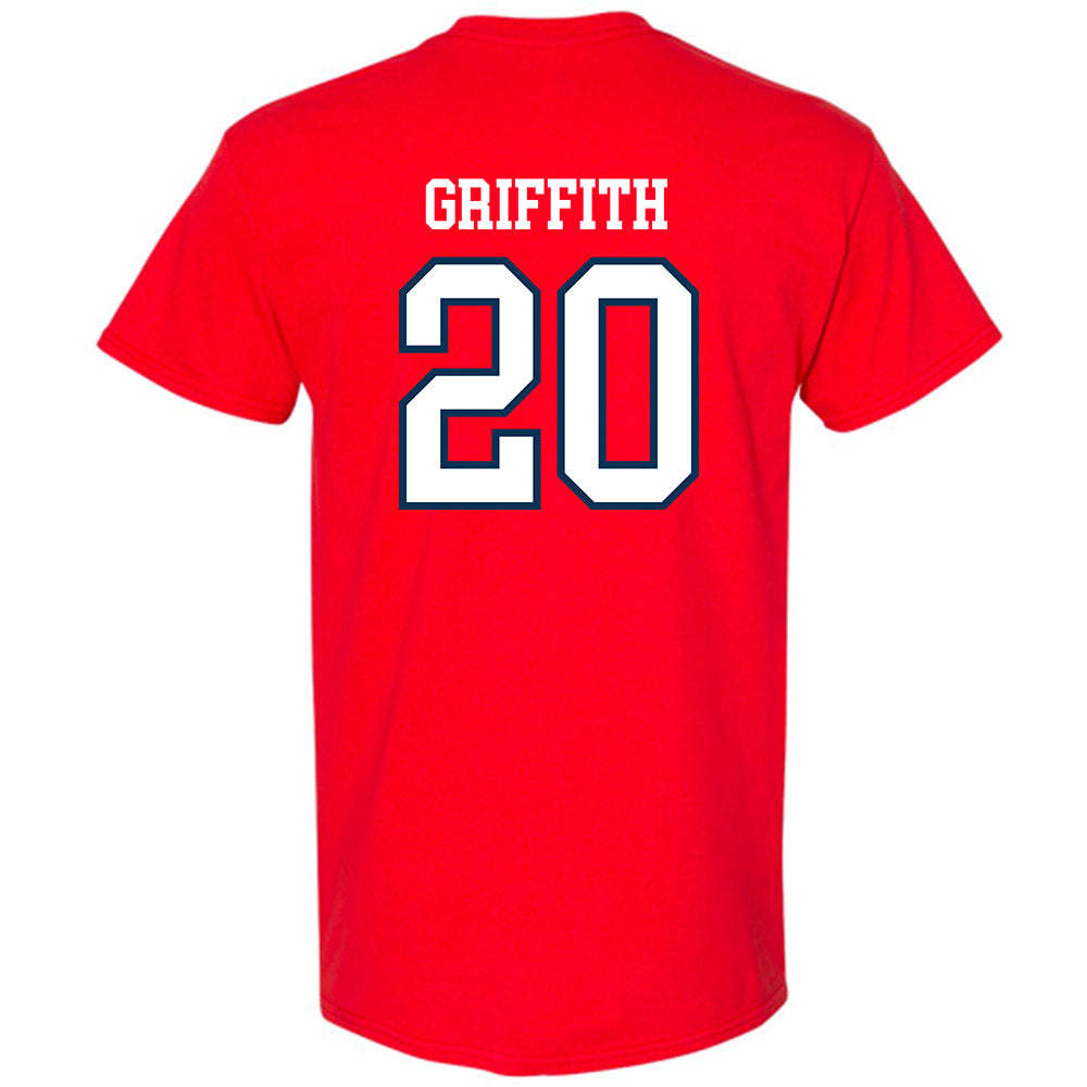 Saginaw Valley - NCAA Men's Soccer : Justin Griffith - T-Shirt-1