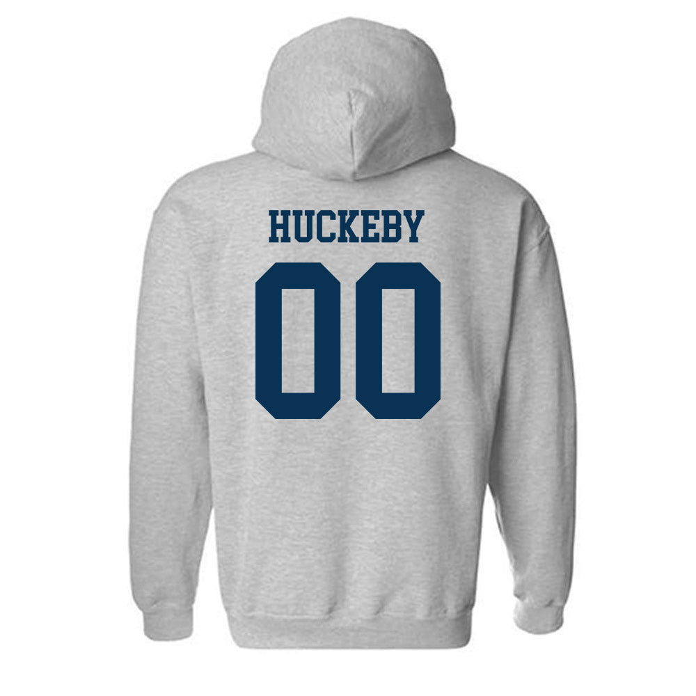 Saginaw Valley - NCAA Men's Basketball : Wilson Huckeby - Hooded Sweatshirt-1