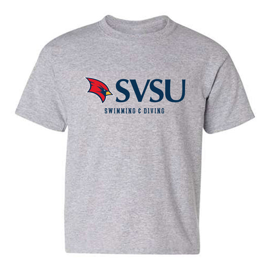 Saginaw Valley - NCAA Men's Swimming & Diving : Ganen McAllister - Youth T-Shirt-0