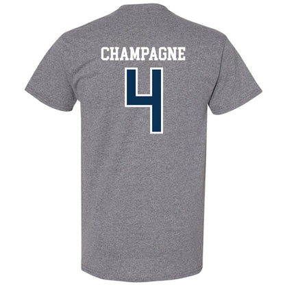 Saginaw Valley - NCAA Men's Basketball : Jake Champagne - T-Shirt-1