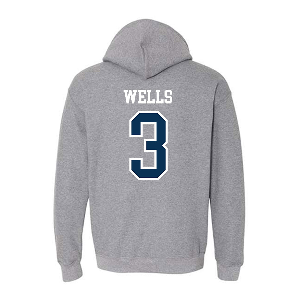 Saginaw Valley - NCAA Football : Aelijah Wells - Hooded Sweatshirt-1