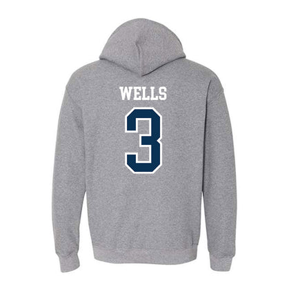 Saginaw Valley - NCAA Football : Aelijah Wells - Hooded Sweatshirt-1