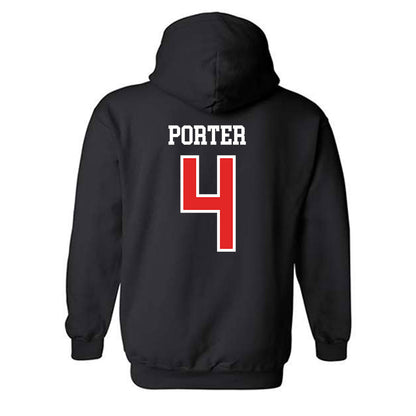 Saginaw Valley - NCAA Football : Landon Porter - Classic Shersey Hooded Sweatshirt-1