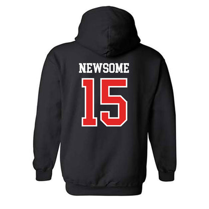 Saginaw Valley - NCAA Men's Basketball : Niko Newsome - Classic Shersey Hooded Sweatshirt-1