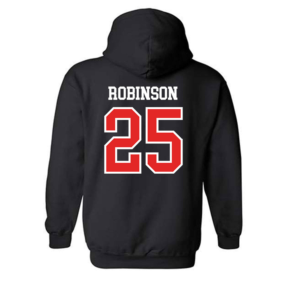 Saginaw Valley - NCAA Baseball : Aiden Robinson - Classic Shersey Hooded Sweatshirt-1