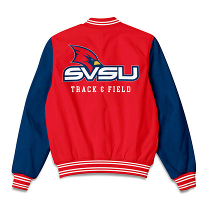 Saginaw Valley - NCAA Women's Track & Field : Raine Redding - Bomber Jacket-1