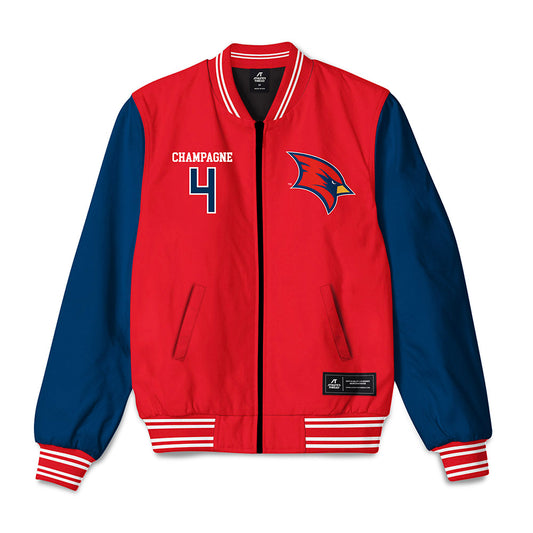 Saginaw Valley - NCAA Men's Basketball : Jake Champagne - Bomber Jacket-0