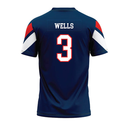 Saginaw Valley - NCAA Football : Aelijah Wells - Premium Football Jersey-1