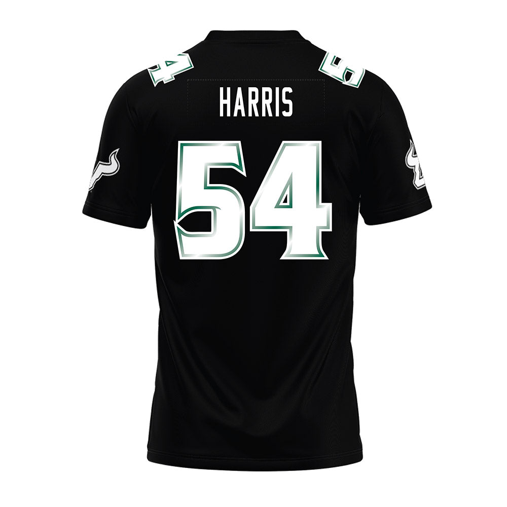 USF - NCAA Football : Caleb Harris - Black Premium Football Jersey-1