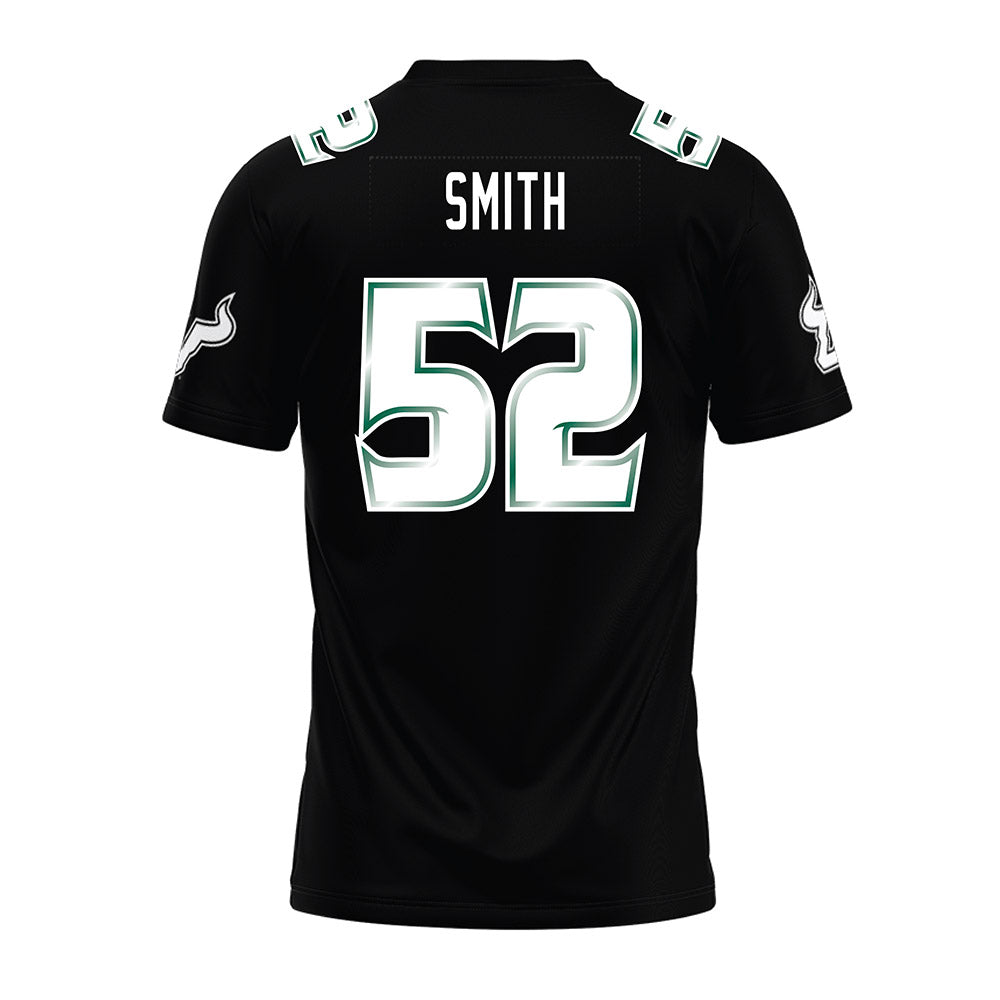 USF - NCAA Football : Christian Smith - Black Premium Football Jersey-1