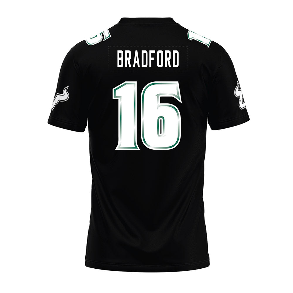 USF - NCAA Football : Jayden Bradford - Black Premium Football Jersey-1