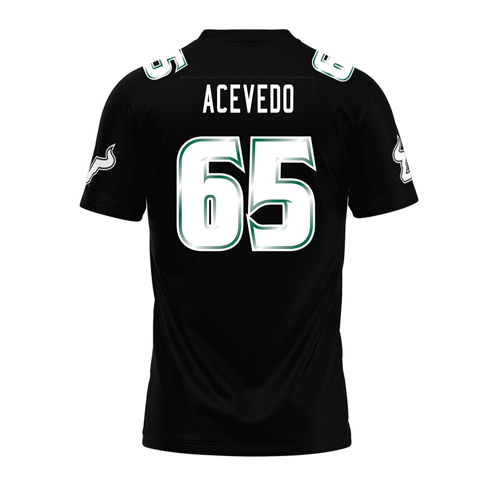 USF - NCAA Football : Jaylin Acevedo - Black Premium Football Jersey-1