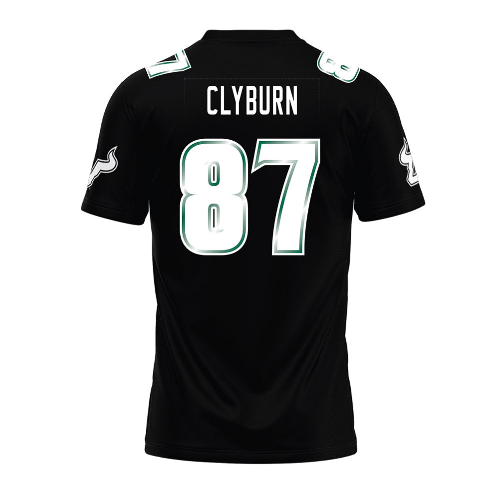 USF - NCAA Football : Luke Clyburn - Black Premium Football Jersey-1