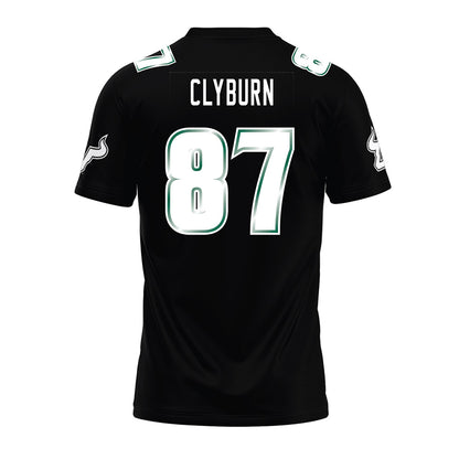 USF - NCAA Football : Luke Clyburn - Black Premium Football Jersey-1