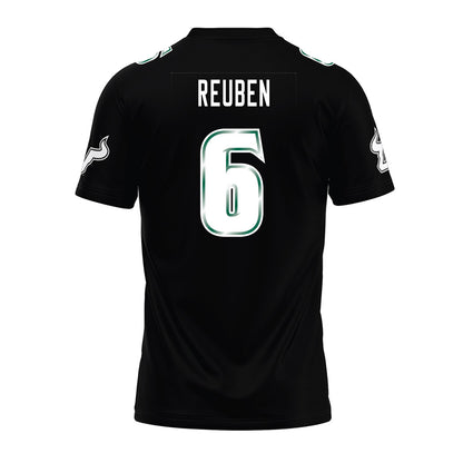 USF - NCAA Football : Mudia Reuben - Black Premium Football Jersey-1