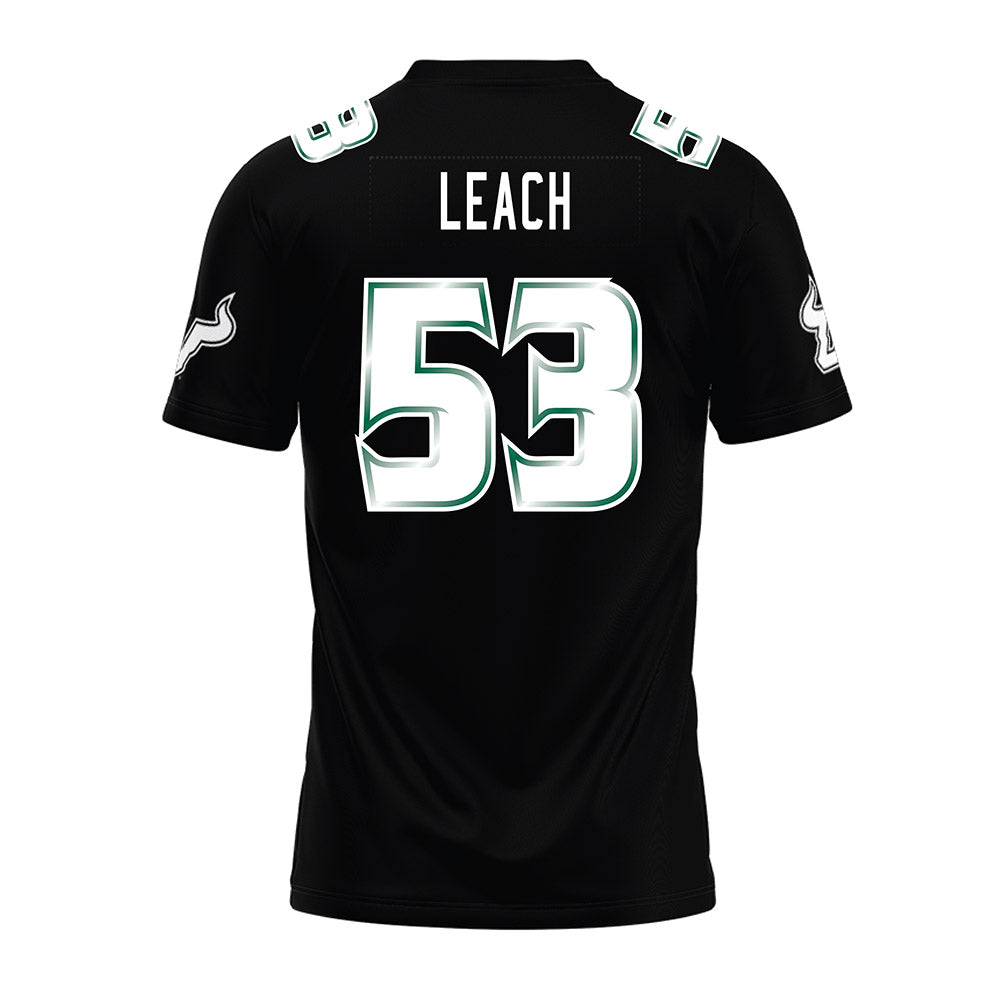 USF - NCAA Football : Gavin Leach - Black Premium Football Jersey-1
