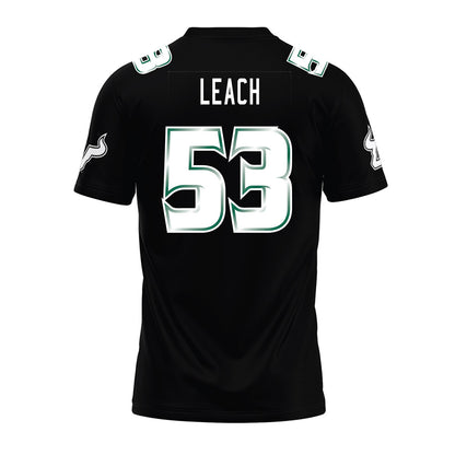 USF - NCAA Football : Gavin Leach - Black Premium Football Jersey-1