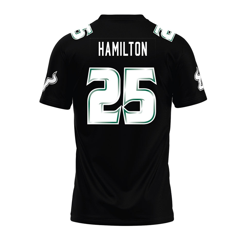USF - NCAA Football : Zavier Hamilton - Black Premium Football Jersey-1