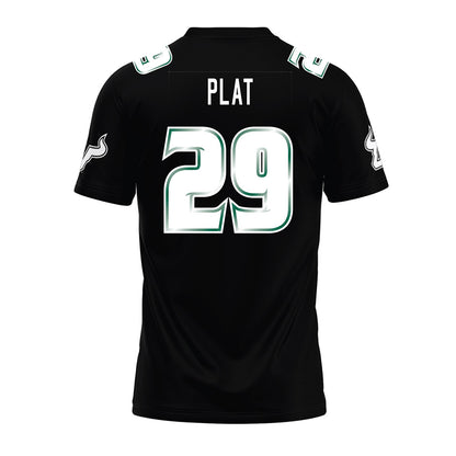USF - NCAA Football : Deylen Plat - Black Premium Football Jersey-1