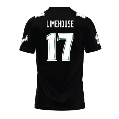 USF - NCAA Football : Masiyah Limehouse - Black Premium Football Jersey-1