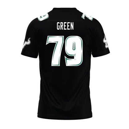 USF - NCAA Football : Ethan Green - Black Premium Football Jersey-1
