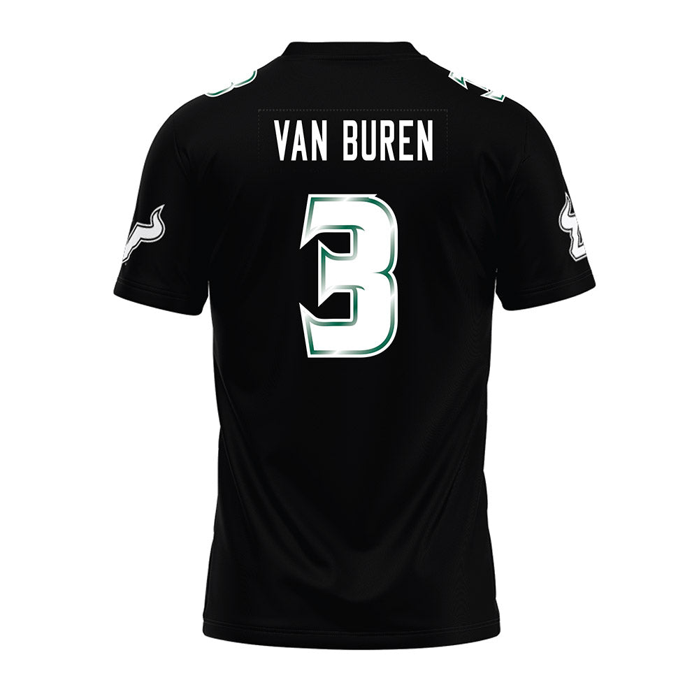 USF - NCAA Football : Michael Van Buren - Black Premium Football Jersey-1