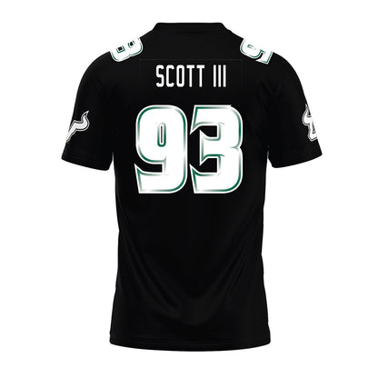 USF - NCAA Football : Richard Scott III - Black Premium Football Jersey-1