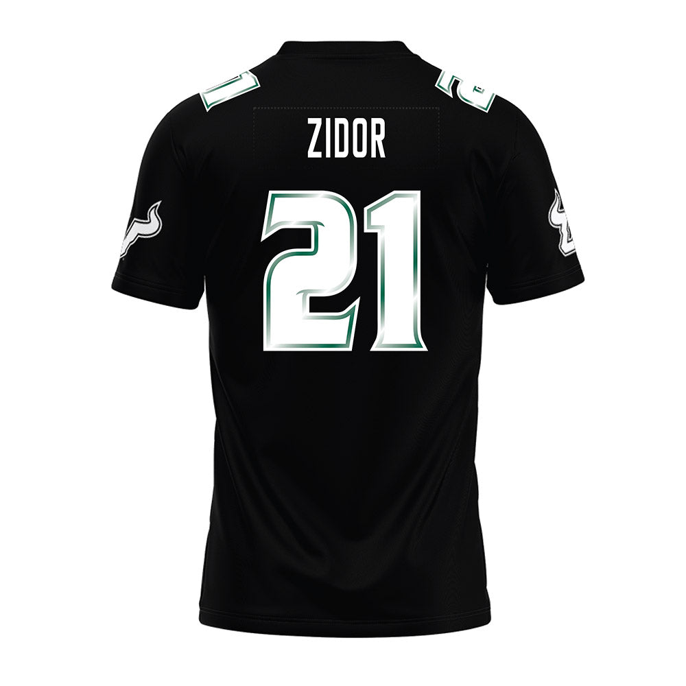 USF - NCAA Football : Victor Zidor - Black Premium Football Jersey-1