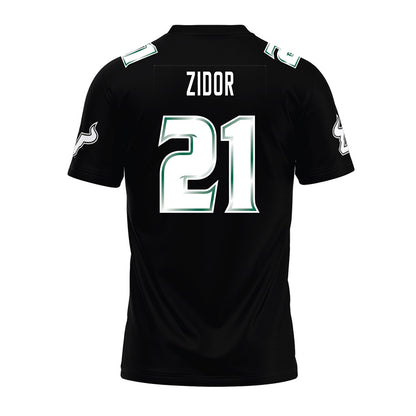 USF - NCAA Football : Victor Zidor - Black Premium Football Jersey-1