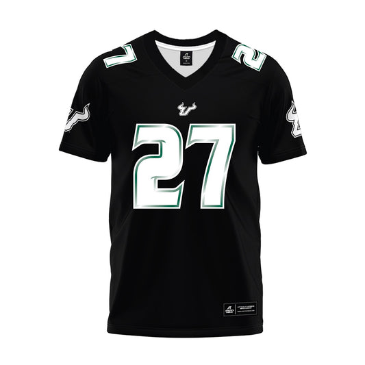 USF - NCAA Football : Jayden Davis - Black Premium Football Jersey-0
