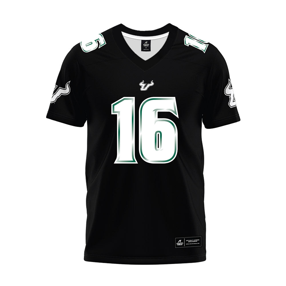 USF - NCAA Football : Jayden Bradford - Black Premium Football Jersey-0