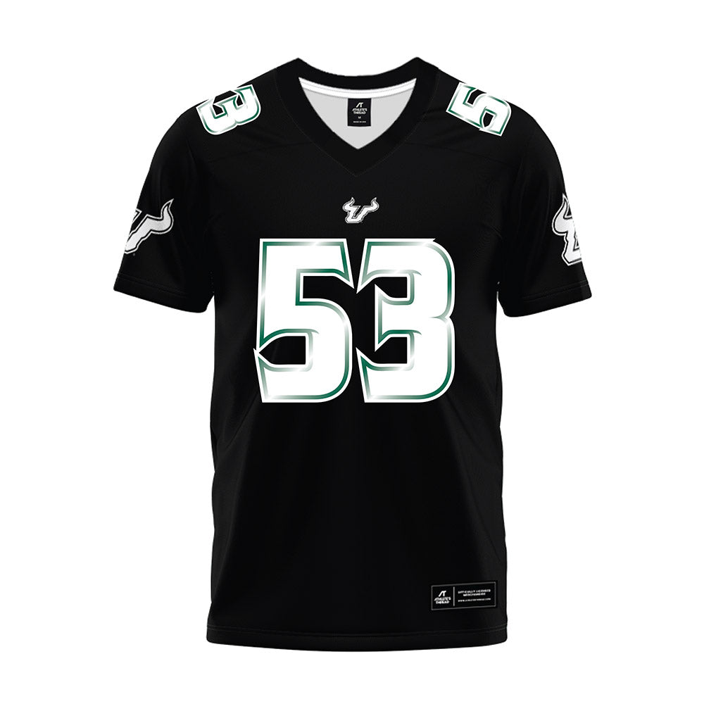 USF - NCAA Football : Gavin Leach - Black Premium Football Jersey-0