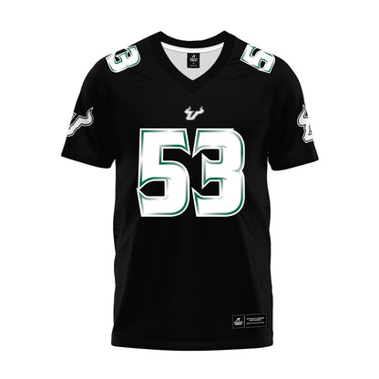 USF - NCAA Football : Gavin Leach - Black Premium Football Jersey-0