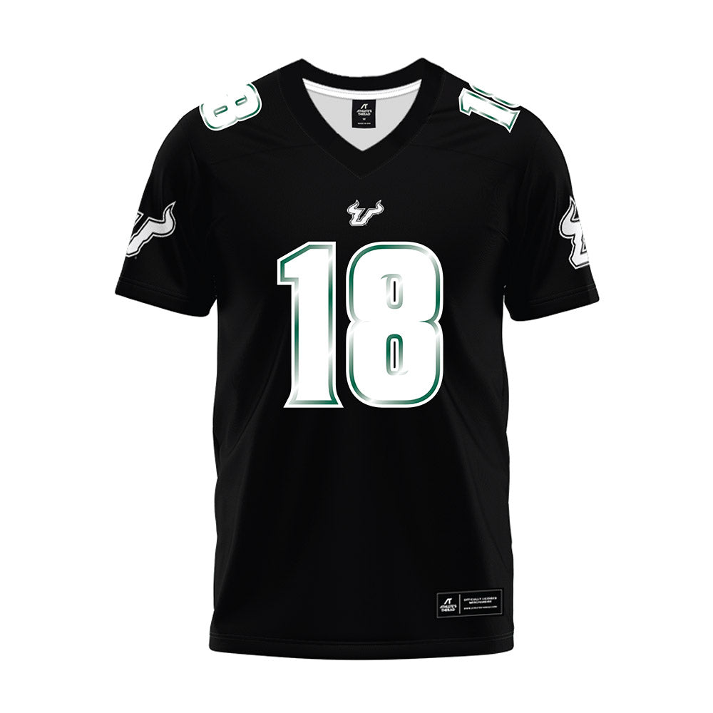 USF - NCAA Football : Kenneth Odom - Black Premium Football Jersey-0