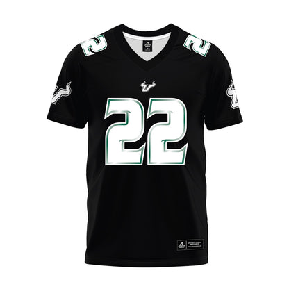 USF - NCAA Football : Chase Garnett - Black Premium Football Jersey-0