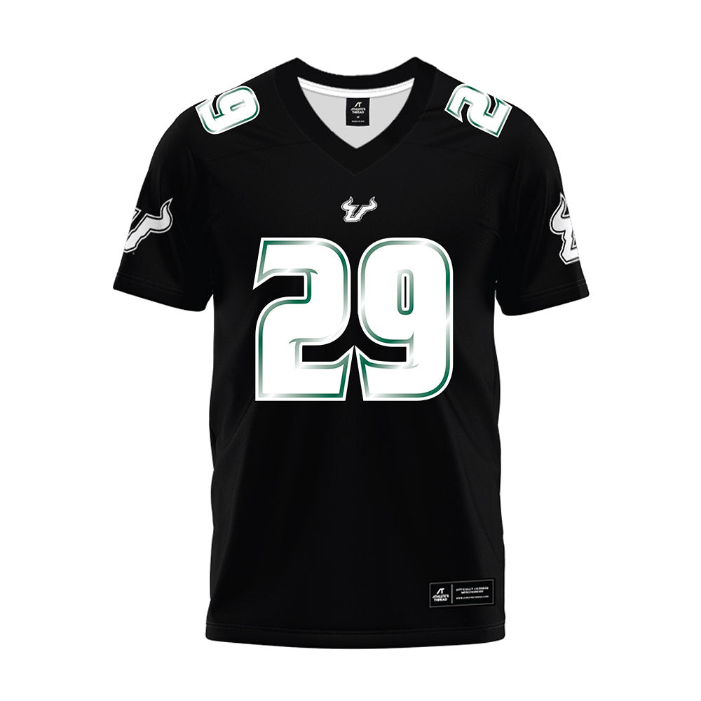 USF - NCAA Football : Deylen Plat - Black Premium Football Jersey-0