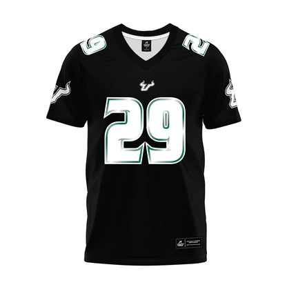 USF - NCAA Football : Deylen Plat - Black Premium Football Jersey-0
