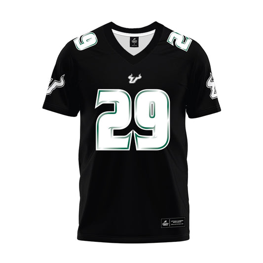 USF - NCAA Football : Deylen Plat - Black Premium Football Jersey-0