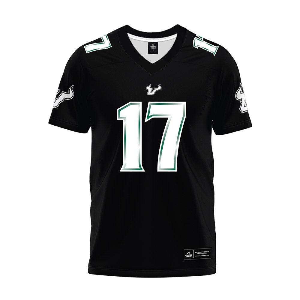 USF - NCAA Football : Masiyah Limehouse - Black Premium Football Jersey-0
