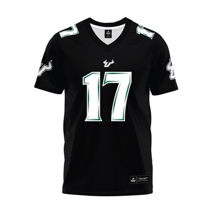 USF - NCAA Football : Masiyah Limehouse - Black Premium Football Jersey-0