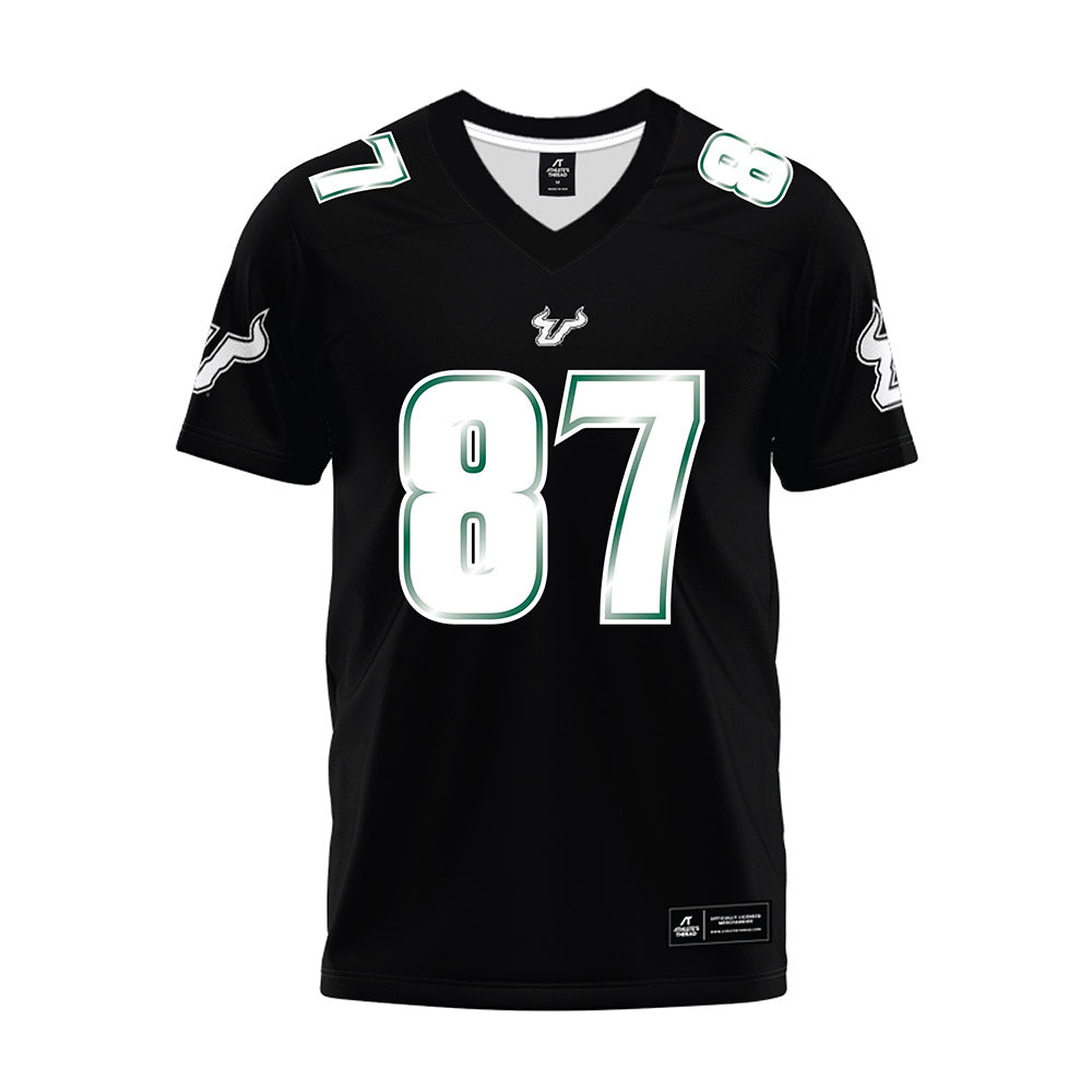 USF - NCAA Football : Luke Clyburn - Black Premium Football Jersey-0