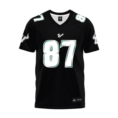 USF - NCAA Football : Luke Clyburn - Black Premium Football Jersey-0