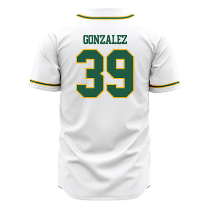 USFCA - NCAA Baseball : Alan Gonzalez - White Jersey-1