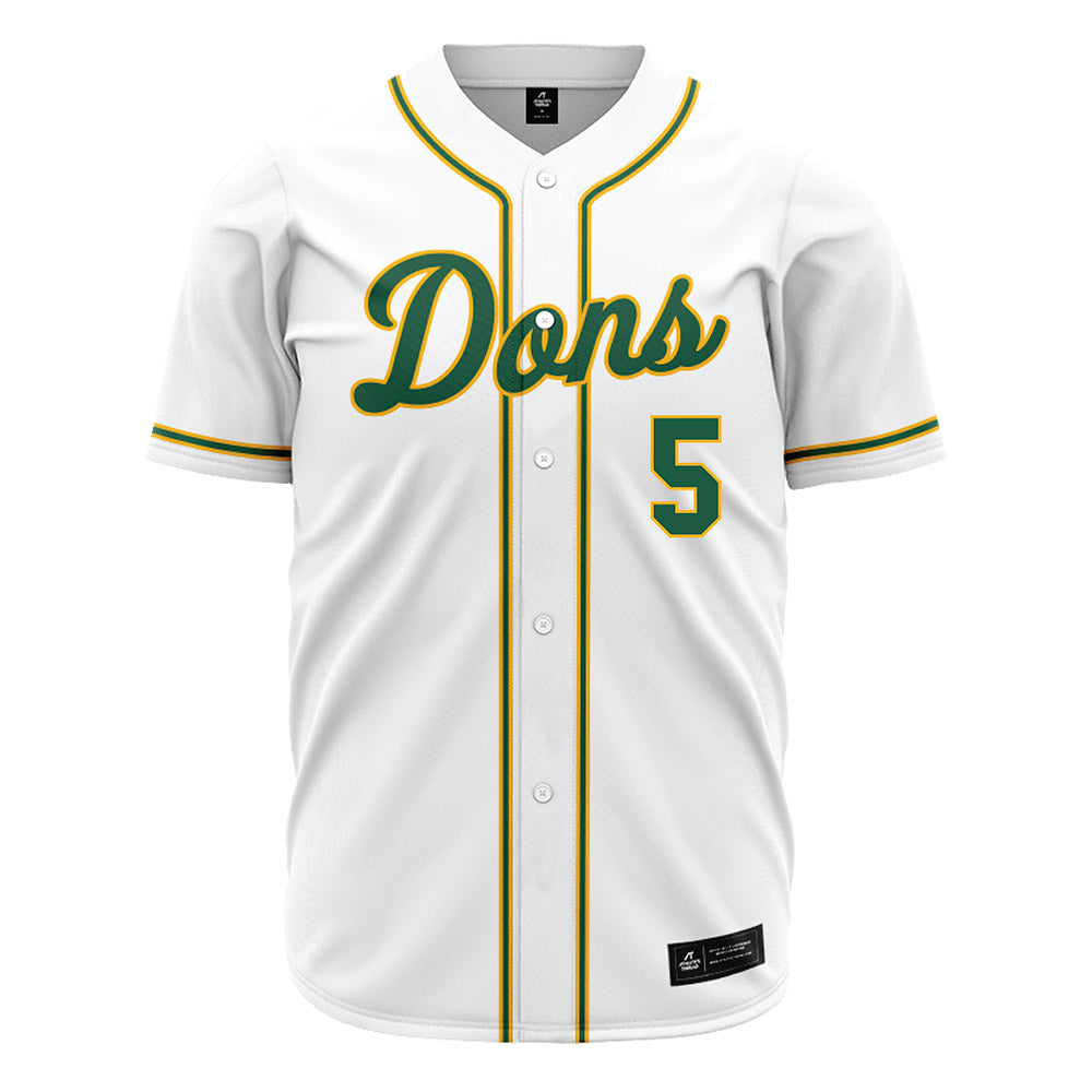 USFCA - NCAA Baseball : Eddison Esquivel - White Jersey-0