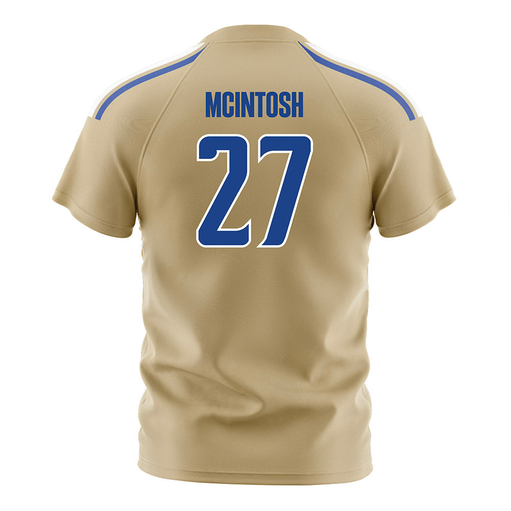 Tulsa - NCAA Men's Soccer : Ian McIntosh - Old Gold Soccer Jersey-1