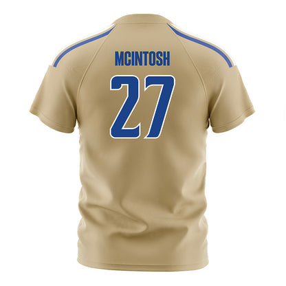 Tulsa - NCAA Men's Soccer : Ian McIntosh - Old Gold Soccer Jersey-1
